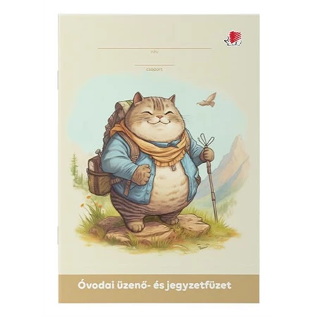 Füzet A/5 Óvodai lecke és üzenő ICO 32 lapos, Cat