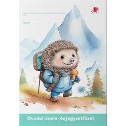 Füzet A/5 Óvodai lecke és üzenő ICO 32 lapos, Hedgehog