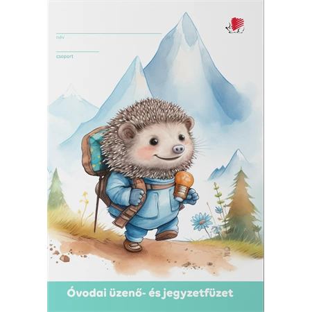 Füzet A/5 Óvodai lecke és üzenő ICO 32 lapos, Hedgehog