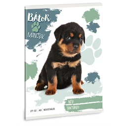 Füzet A/5 kockás ARS UNA 32lap Cuki állatok Rottweiler