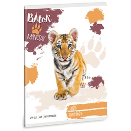 Füzet A/5 kockás ARS UNA 32lap Cuki állatok Tigris
