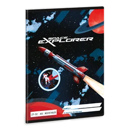 Füzet A/5 kockás ARS UNA 32lap Space explorer 27-32