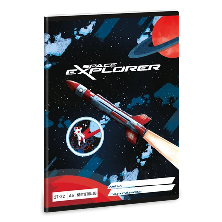 Füzet A/5 kockás ARS UNA 32lap Space explorer 27-32