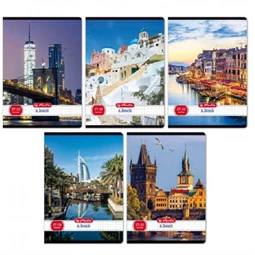 Füzet A/5 kockás HERLITZ 32lap City2025 27-32