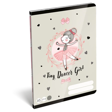 Füzet A/5 kockás LIZZYSULI 32lap Tiny Dancer Lovely Ballerina 27-32