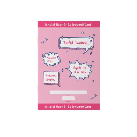 Füzet A/5 lecke és üzenő ICO 32 lapos, Pink