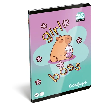 Füzet A/5 leckefüzet LIZZYSULI 40lap Lollipop CapyBara