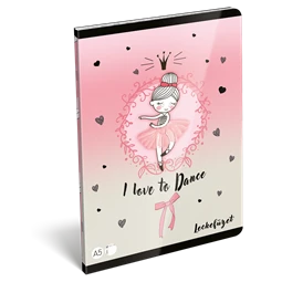 Füzet A/5 leckefüzet LIZZYSULI 40lap Tiny Dancer Lovely Ballerina