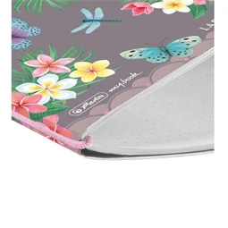 Füzet A/5 pontozott HERLITZ My Book Flex 40 lapos, LadyLike Butteflies, cserélhető füzetbelső