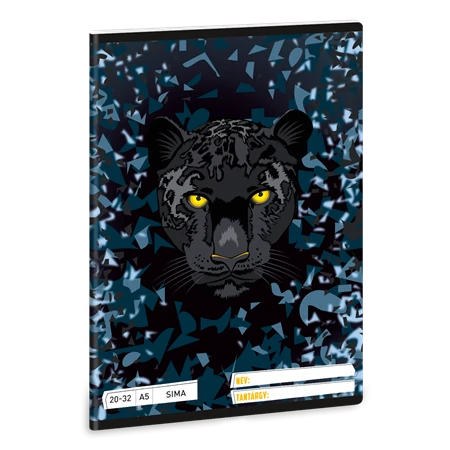 Füzet A/5 sima ARS UNA 32lap Black Panther 20-32