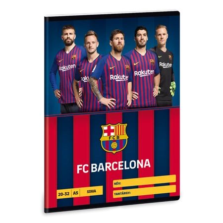 Füzet A/5 sima ARS UNA 32lap FC Barcelona 20-32