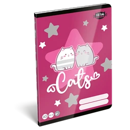 Füzet A/5 sima LIZZYSULI 32lap Kittok Stars Purrfect 20-32