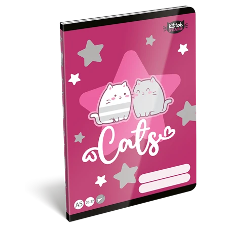 Füzet A/5 sima LIZZYSULI 32lap Kittok Stars Purrfect 20-32