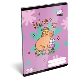Füzet A/5 sima LIZZYSULI 32lap Lollipop CapyBara 20-32