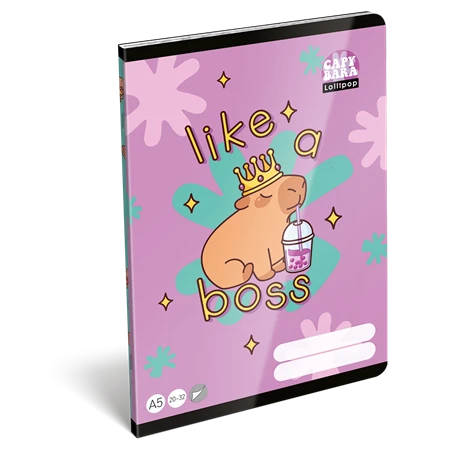 Füzet A/5 sima LIZZYSULI 32lap Lollipop CapyBara 20-32