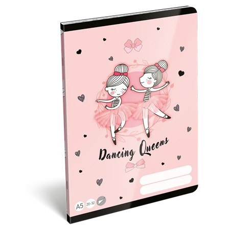 Füzet A/5 sima LIZZYSULI 32lap Tiny Dancer Lovely Ballerina 20-32
