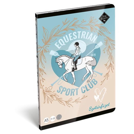 Füzet A/5 szótár LIZZYSULI 32lap Wild Beauty Sport Club 31-32