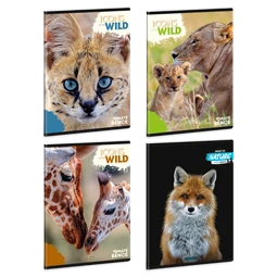 Füzet A/5 vonalas ARS UNA 32lap Icons of the wild 21-32