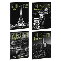 Füzet A/5 vonalas ARS UNA 40lap Night Life