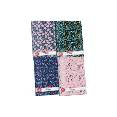 Füzet A/5 vonalas HERLITZ 40 lapos UV Glamour 21-40 felsős vegyes, minta nem választható
