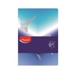 Füzet A/5 vonalas MAPED 80 lap Arctic jégvilág minta, tűzött jegyzetfüzet, vastagabb lapokkal