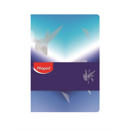 Füzet A/5 vonalas MAPED 80 lap Arctic jégvilág minta, tűzött jegyzetfüzet, vastagabb lapokkal