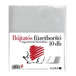 Füzetborító A/4 átlátszó 10db/cs PP ICO SÜNI 90micr. víztiszta