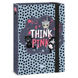 Füzetbox A/4 ARS UNA Think Pink kemény