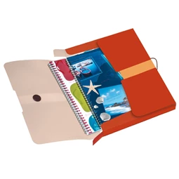 Füzetbox A/4 PP HERLITZ easy orga to go GREEN narancs