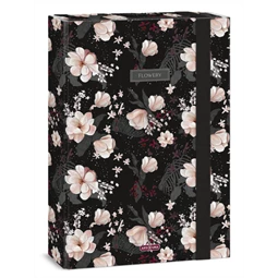 Füzetbox A/4 ARS UNA Flowery Black