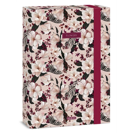 Füzetbox A/4 ARS UNA Flowery pink