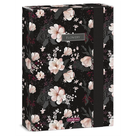 Füzetbox A/5 ARS UNA Flowery black