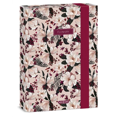 Füzetbox A/5 ARS UNA Flowery pink