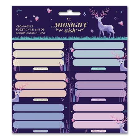 Füzetcimke ARS UNA 18db-os Midnight Wish