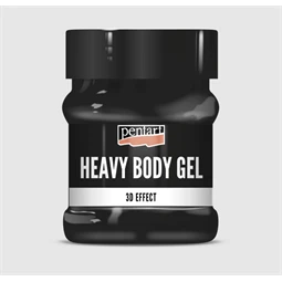 Gélpaszta PENTART sűrű fényes átlátszó 230ml fekete
