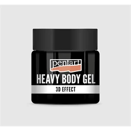 Gélpaszta PENTART sűrű fényes átlátszó 50ml fekete