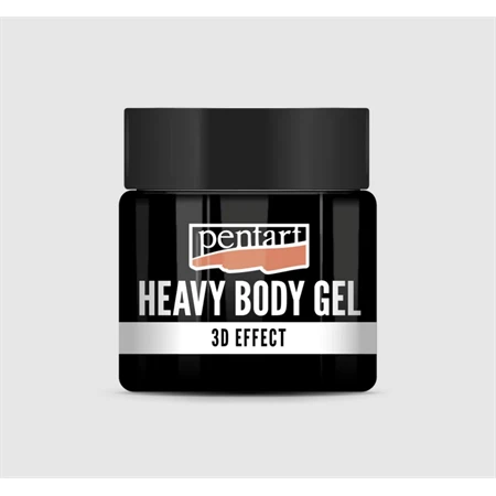 Gélpaszta PENTART sűrű fényes átlátszó 50ml fekete