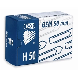 Gémkapocs H50 ICO fém 100db
