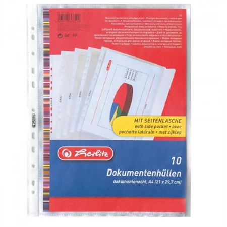 Genotherm fűzős A/4 füles 120 mikronos HERLITZ füles 10db/csomag