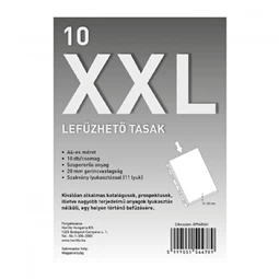 Genotherm fűzős A/4 HERLITZ XXL 10db/csomag 180micron, gerincvastagsága 25mm-ig bővíthető
