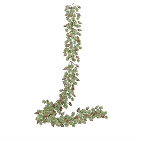 Girland fenyő, tobozzal műanyag 175 cm zöld, barna