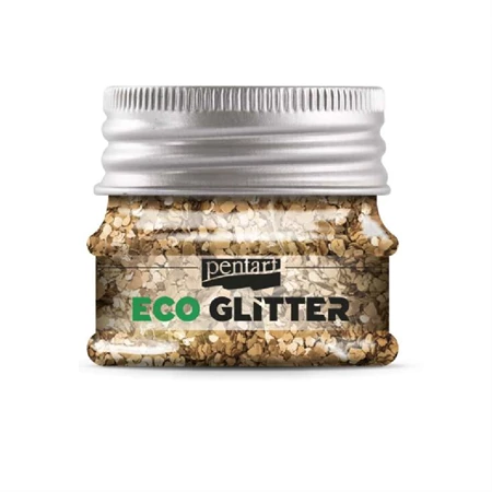 Glitter csillámpalából ECO  5gr. confetti szemcsés rózsarany színű