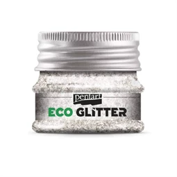 Glitter csillámpalából ECO  5gr. durva szemcsés ezüst színű