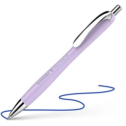 Golyóstoll, 0,7 mm, nyomógombos, SCHNEIDER "Slider Rave XB", halványlila