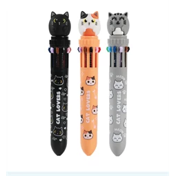 Golyóstoll 10 színű Meow vegyes színek XL2370A