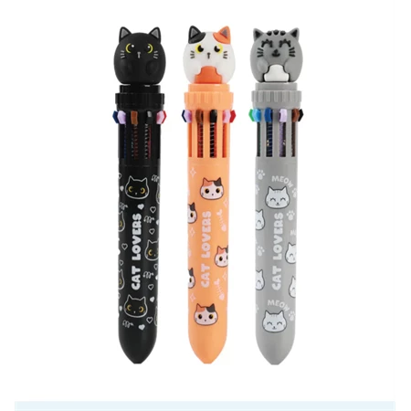 Golyóstoll 10 színű Meow vegyes színek XL2370A