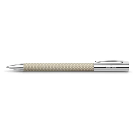 Golyóstoll Faber-Castell Ambition OpArt, fehér szín, csavar mechanikával