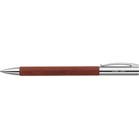 Golyóstoll Faber-Castell Ambition körtefa test, barna szín, csavar mechanikával
