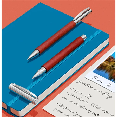 Golyóstoll Faber-Castell Ambition körtefa test, barna szín, csavar mechanikával