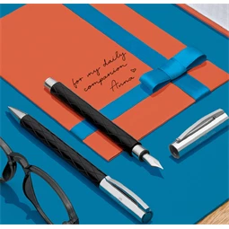 Golyóstoll Faber-Castell Ambition rhombus test, fekete szín, csavar mechanikával